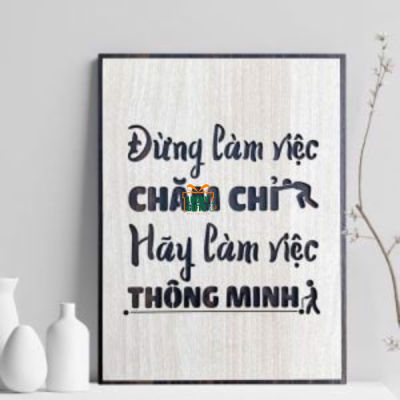 Tranh decor Làm việc Thông Minh
