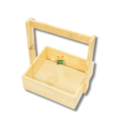 Giỏ gỗ đựng trái cây, cắm hoa làm quà tặng Lucky GH13