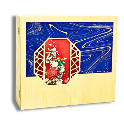 Hộp gỗ quà tết sắc xuân