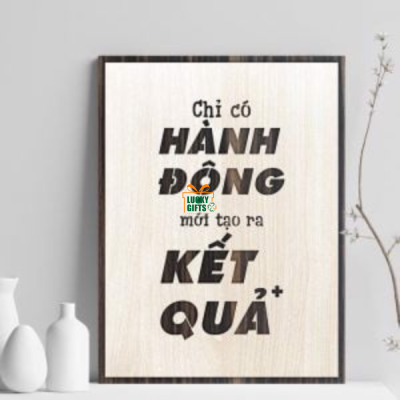 Tranh decor Hành Động Và Kết quả
