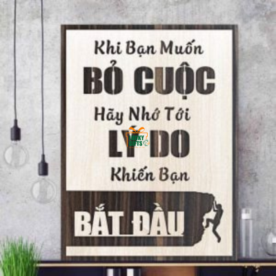 Tranh treo tường deccor không Bỏ Cuộc
