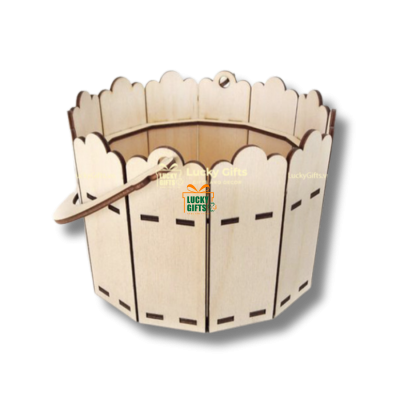 Giỏ gỗ đựng trái cây, cắm hoa làm quà tặng Lucky GH06