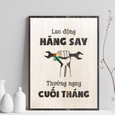 Tranh Decor lao động hăng say