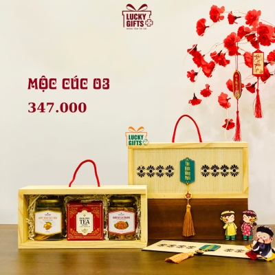 MỘC CÚC 03 - Quà tết 2026 - Hộp quà tết giá rẻ HCM