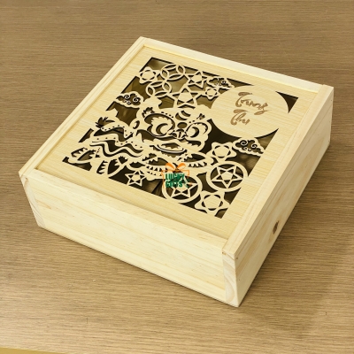 Hộp bánh trung thu nắp họa tiết Nguyệt Lân