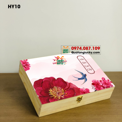 Hộp đựng yến sào in UV .