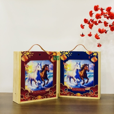 Hộp gỗ quà Tết 2026 – Xu hướng quà tặng sang trọng và tinh tế