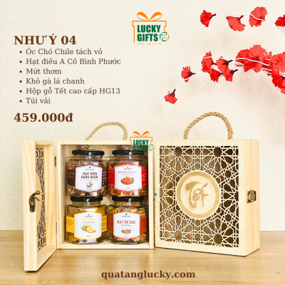 Quà tặng hộp gỗ tết 2025 - Như ý 04