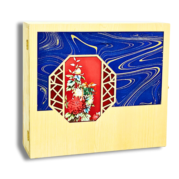 Hộp gỗ quà tết sắc xuân