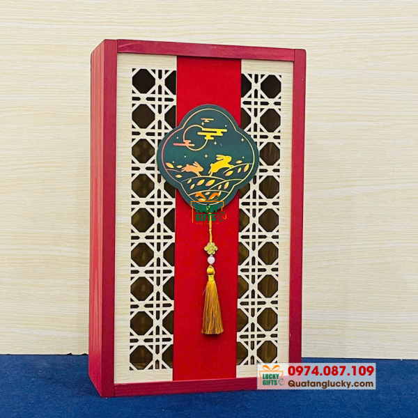 Hộp gỗ bánh trung thu - Hồng Thố