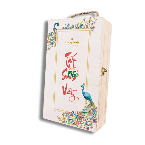 Hộp Gỗ In UV tết sum vầy