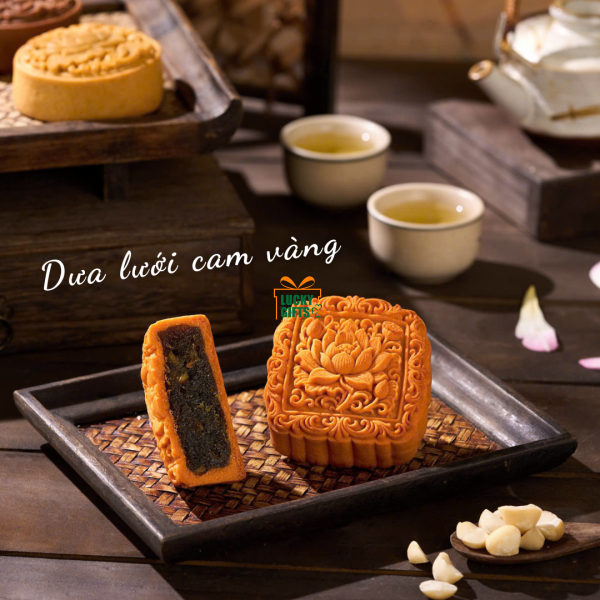 Bánh trung thu Dưa lưới cam vàng 