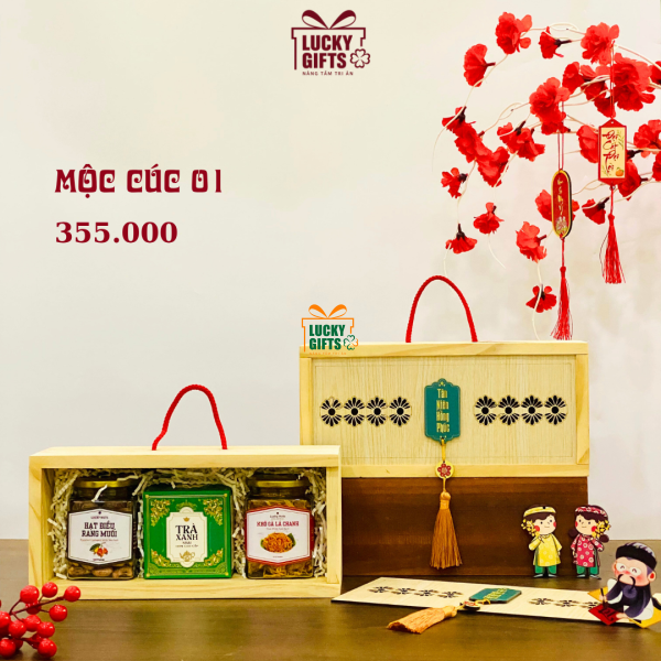 Sét quà tết giá rẻ 2026- Mộc cúc 01