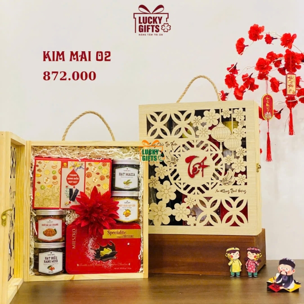 Hộp Quà tết doanh nghiệp cao cấp 2026- Kim Mai 02